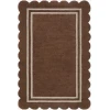 Livabliss Scalloped Chocolate SCP-2300 6 ft. X 9 ft. Rect. Rug