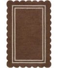 Livabliss Scalloped Chocolate SCP-2300 10 ft. X 14 ft. Rect. Rug