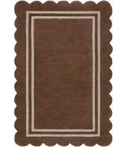 Livabliss Scalloped Chocolate SCP-2300 8 ft. X 10 ft. Rect. Rug