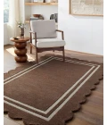Livabliss Scalloped Chocolate SCP-2300 10 ft. X 14 ft. Rect. Rug