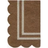Livabliss Scalloped Umber SCP-2301 2 ft. 6 in. X 8 ft. Rect. Rug