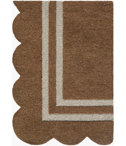Livabliss Scalloped Umber SCP-2301 2 ft. 6 in. X 8 ft. Rect. Rug