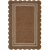 Livabliss Scalloped Umber SCP-2301 6 ft. X 9 ft. Rect. Rug