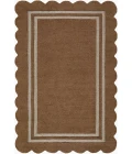 Livabliss Scalloped Umber SCP-2301 5 ft. X 7 ft. 6 in. Rect. Rug
