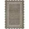 Livabliss Scalloped Stone Gray SCP-2302 6 ft. X 9 ft. Rect. Rug