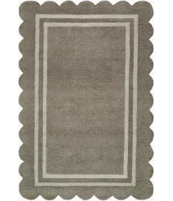 Livabliss Scalloped Stone Gray SCP-2302 5 ft. X 7 ft. 6 in. Rect. Rug