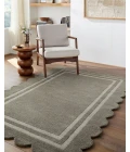 Livabliss Scalloped Stone Gray SCP-2302 5 ft. X 7 ft. 6 in. Rect. Rug
