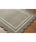Livabliss Scalloped Stone Gray SCP-2302 5 ft. X 7 ft. 6 in. Rect. Rug