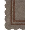 Livabliss Scalloped Charcoal SCP-2303 2 ft. 6 in. X 8 ft. Rect. Rug