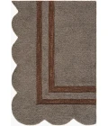 Livabliss Scalloped Charcoal SCP-2303 2 ft. X 3 ft. Rect. Rug