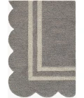 Livabliss Scalloped Slate Gray SCP-2304 2 ft. X 3 ft. Rect. Rug