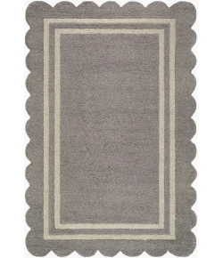 Livabliss Scalloped Slate Gray SCP-2304 5 ft. X 7 ft. 6 in. Rect. Rug
