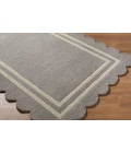 Livabliss Scalloped Slate Gray SCP-2304 5 ft. X 7 ft. 6 in. Rect. Rug