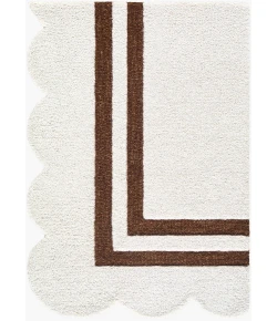 Livabliss Scalloped Ivory SCP-2305 2 ft. X 3 ft. Rect. Rug