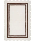 Livabliss Scalloped Ivory SCP-2305 6 ft. X 9 ft. Rect. Rug