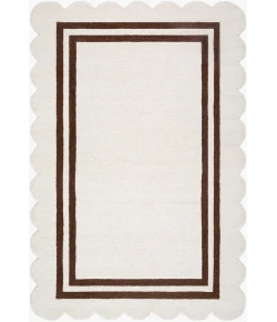 Livabliss Scalloped Ivory SCP-2305 6 ft. X 9 ft. Rect. Rug