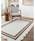 Livabliss Scalloped Ivory SCP-2305 6 ft. X 9 ft. Rect. Rug