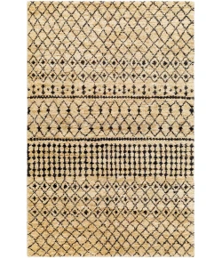 Surya Scarborough SCR5163 Butter Black Area Rug 6 ft. X 9 ft. Rectangle