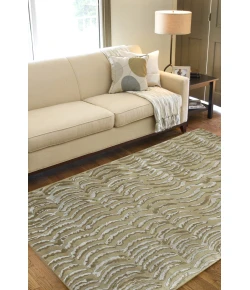 Surya Shibui SH7416 Gray Tan Pale Celery Area Rug 5 ft. X 8 ft. Rectangle
