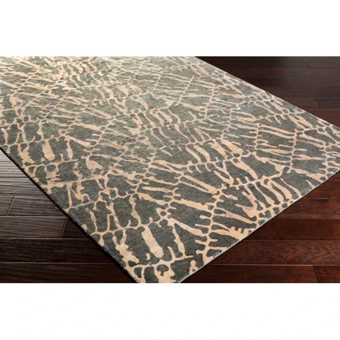 Surya Shibori Charcoal SHB-8002 8ft. x 11ft. Rect. Rug