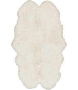 Surya Sheepskin SHS9600 Ivory Area Rug 6 ft. X 8 ft. Rectangle