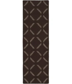 Surya Stallman SLM1016 Dark Brown Off-White Area Rug 2 ft. 6 in. X 8 ft. Runner