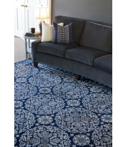 Surya Smithsonian SMI2112 Dark Blue Light Gray Area Rug 2 ft. 6 in. X 8 ft. Runner