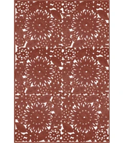 Surya Sanibel SNB4019 Dark Coral Area Rug 2 ft. 6 in. X 8 ft. Runner