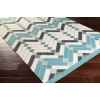 Surya Savannah SNH8000 Aqua Light Gray Area Rug 4 ft. X 6 ft. Rectangle