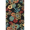 Surya Storm SOM7707 Black Burnt Orange Area Rug 12 ft. X 15 ft. Rectangle