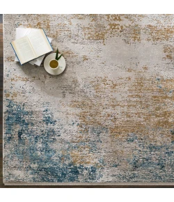 Surya Solar SOR2301 Sky Blue Dark Blue Area Rug 10 ft. X 14 ft. Rectangle
