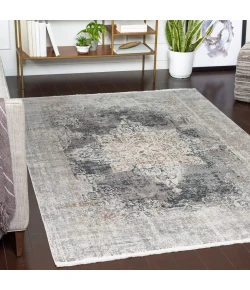 Surya Solar SOR2305 Charcoal Taupe Area Rug 3 ft. X 9 ft. 10 in. Runner