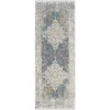 Surya Solar SOR2306 Sky Blue Dark Blue Area Rug 3 ft. X 8 ft. Runner
