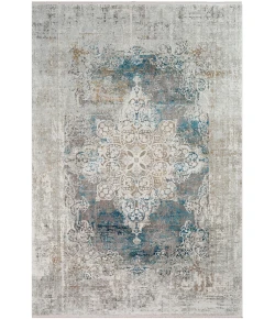 Surya Solar SOR2306 Sky Blue Dark Blue Area Rug 6 ft. 7 in. X 9 ft. 6 in. Rectangle