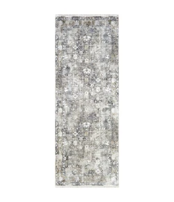 Surya Solar SOR2308 Charcoal Taupe Area Rug 3 ft. X 8 ft. Runner