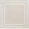 Livabliss Sorrento SOT2300 Ivory Taupe Area Rug 8 ft. Square