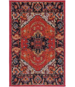 Livabliss Serapi SRP1001 Dark Red Black Area Rug 2 ft. X 2 ft. 11 in. Rectangle