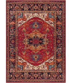 Livabliss Serapi SRP1001 Dark Red Black Area Rug 3 ft. 11 in. X 5 ft. 7 in. Rectangle