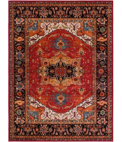 Livabliss Serapi SRP1001 Dark Red Black Area Rug 7 ft. 10 in. X 10 ft. 6 in. Rectangle