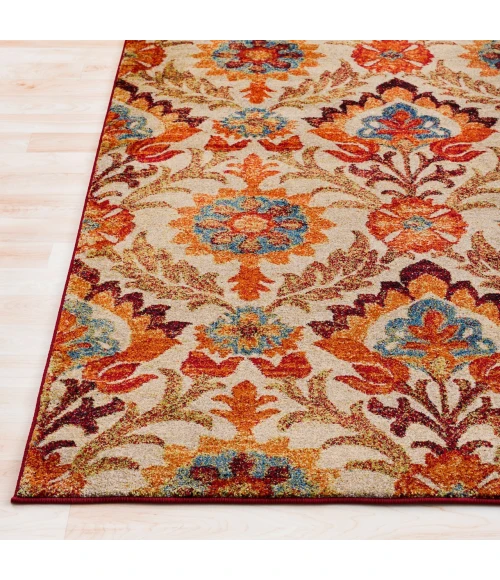 LIVABLISS Serapi Burgandy SRP-1016 9ft. x 12ft.6in. Rect. Rug