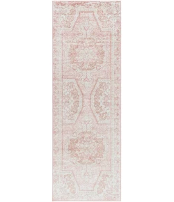 Livabliss St tropez SRZ2317 Pale Pink Plum Area Rug 2 ft. 7 in. X 10 ft. Runner