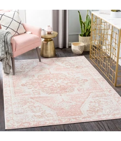 Livabliss St tropez SRZ2317 Pale Pink Plum Area Rug 7 ft. 10 in. Square