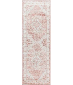 Livabliss St tropez SRZ2321 Plum Pale Pink Area Rug 2 ft. 7 in. X 10 ft. Runner