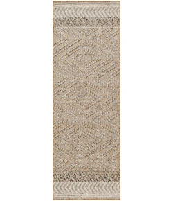Livabliss Sarasota SSO2300 Taupe Mustard Area Rug 2 ft. 5 in. X 7 ft. 3 in. Runner
