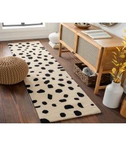 Livabliss Stella STLA2443 Khaki Black Area Rug 2 ft. X 8 ft. Runner