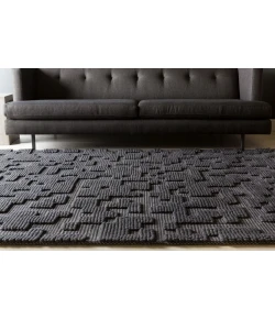 Surya Stencil Charcoal STN-1000 8ft. x 11ft. Rect. Rug