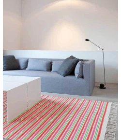 Surya Steps STP9001 Bright Pink Bright Orange Area Rug 5 ft. X 8 ft. Rectangle