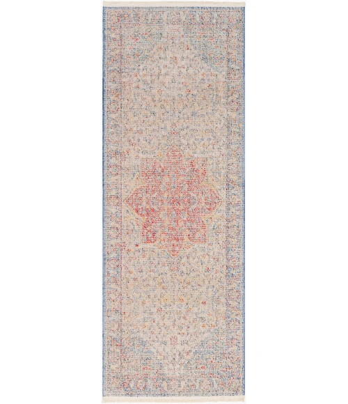 LIVABLISS Subtle Red SUB-2302 2ft.7in. x 7ft.3in. Rect. Rug