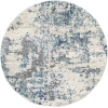 Livabliss Sunderland SUN2300 Navy Aqua Area Rug 5 ft. 3 in. Round