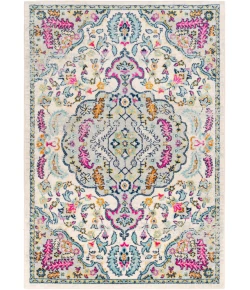 Livabliss Sunderland SUN2312 Bright Pink Aqua Area Rug 6 ft. 7 in. X 9 ft. Rectangle